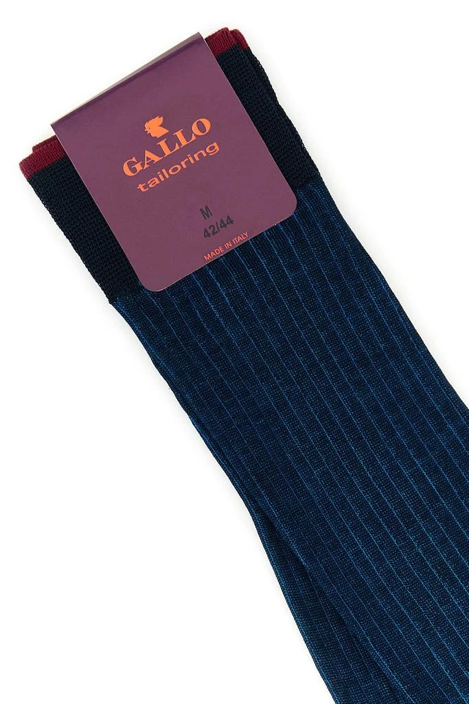 GALLO Two-tone cotton socks 3
