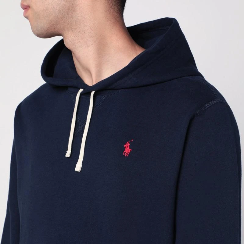 Ralph Lauren Navy blue hoodie with logo 4