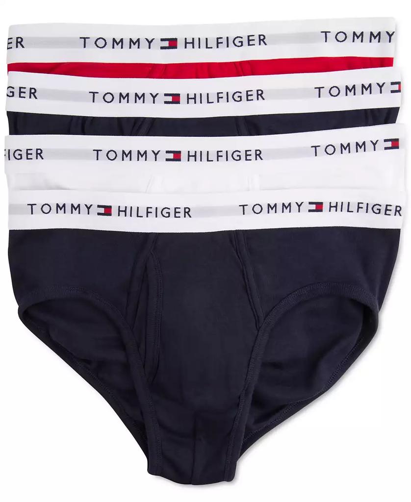 Tommy Hilfiger Men's 4-Pack Classic Cotton Moisture-Wicking Briefs