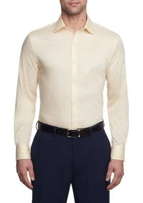 Tommy Hilfiger Hilfiger Men S Th Flex Slim Fit Twill Dress Shirt 2