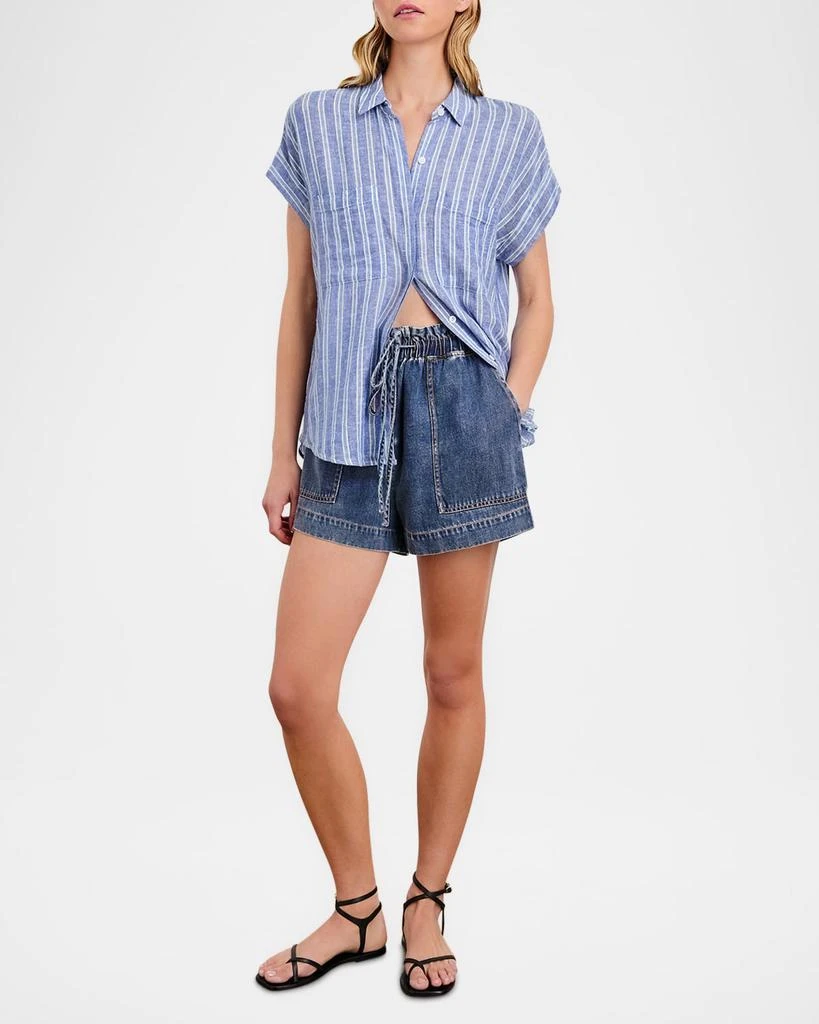 Rails Cito Striped Button-Front Blouse 2