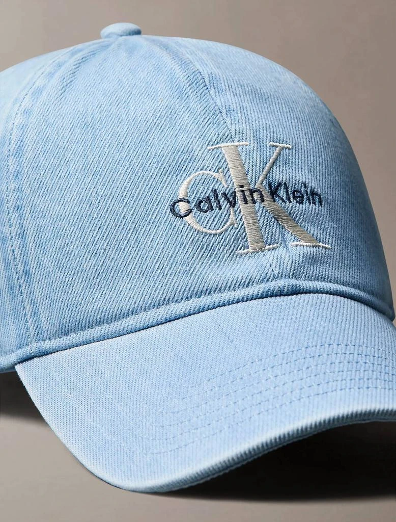 Calvin Klein Calvin Klein - Unisex Denim Embroidered Monogram Logo Cap 4