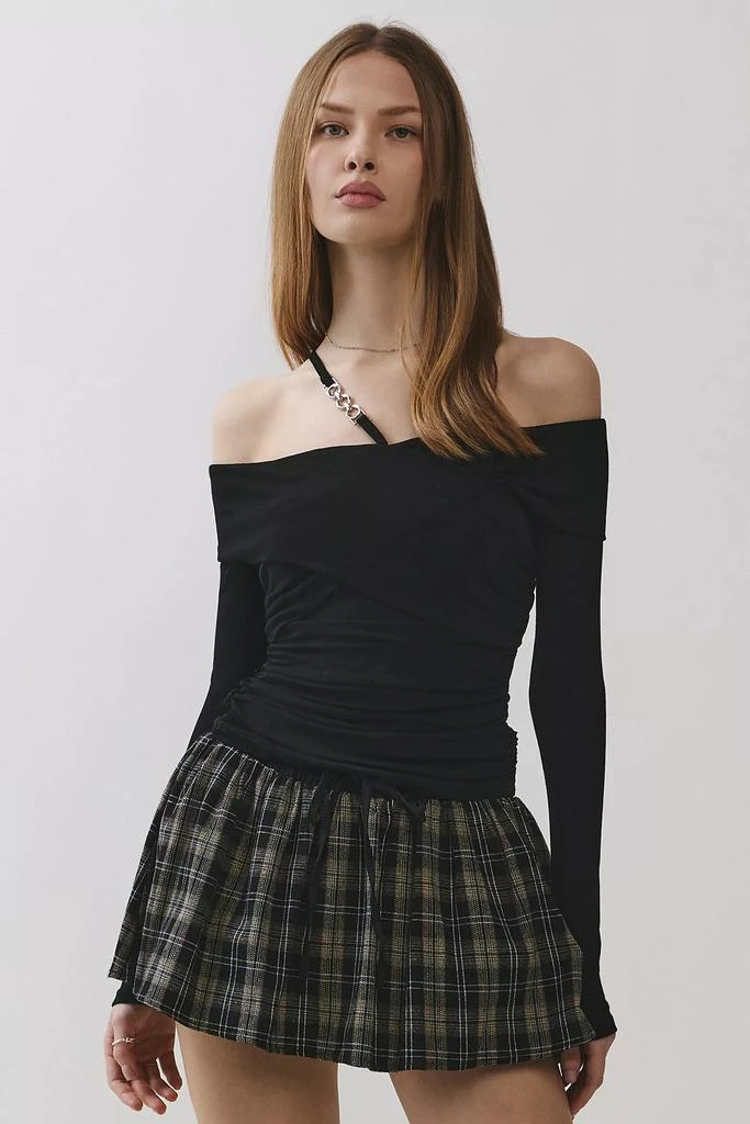 Personal Code Personal Code Eleanor Off Shoulder Chain Accent Top