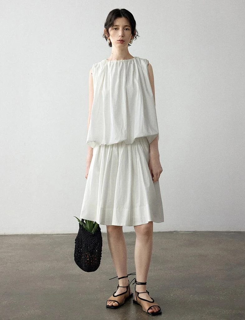 Pixie Market White Puff Parachute Top-PREORDER 1