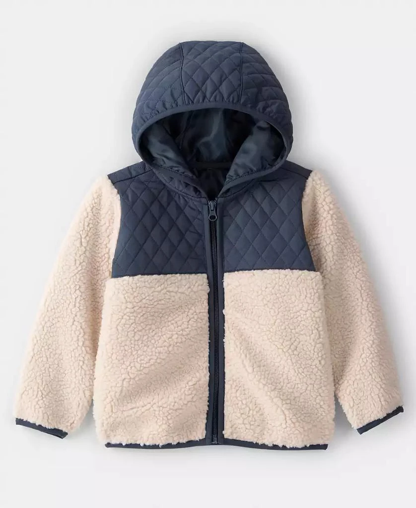 Carter
s Boys
 Toddler 2T-5T Color Block Hooded Zip-Up Jacket