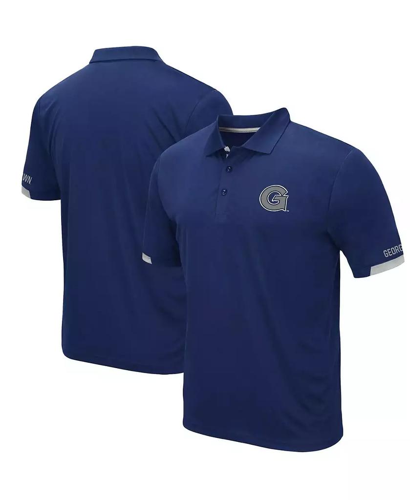 Colosseum Men's Navy Georgetown Hoyas Logo Santry Polo Shirt