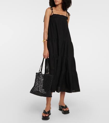 Velvet Charlie tiered linen maxi dress