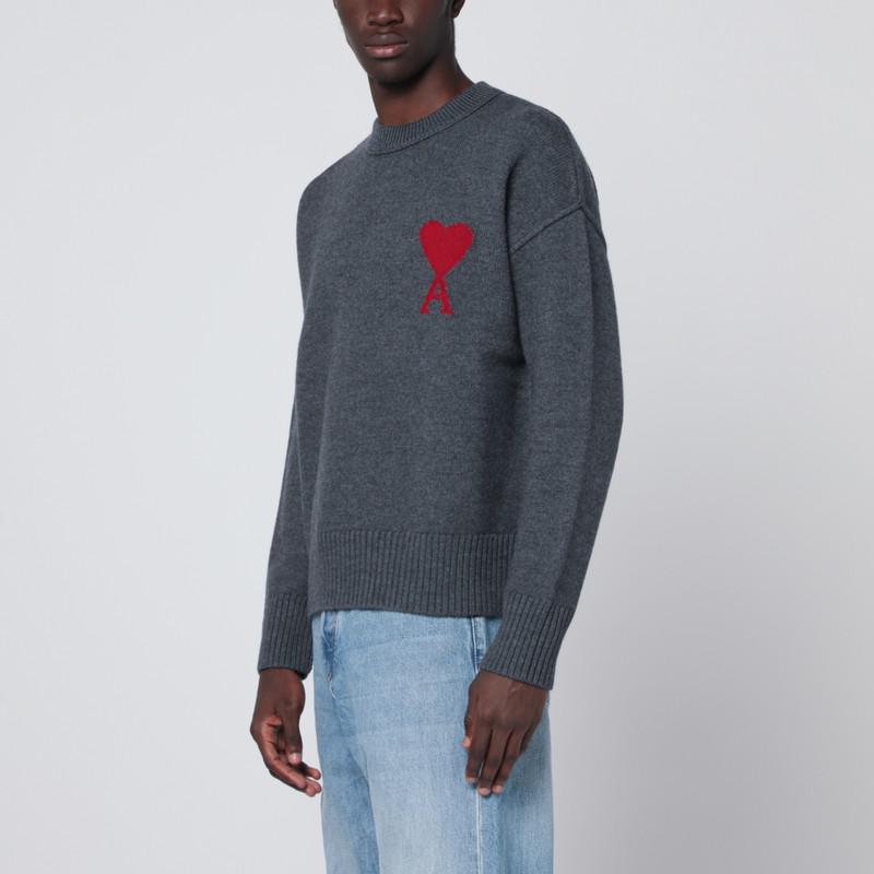 AMI Dark grey Ami De Coeur sweater