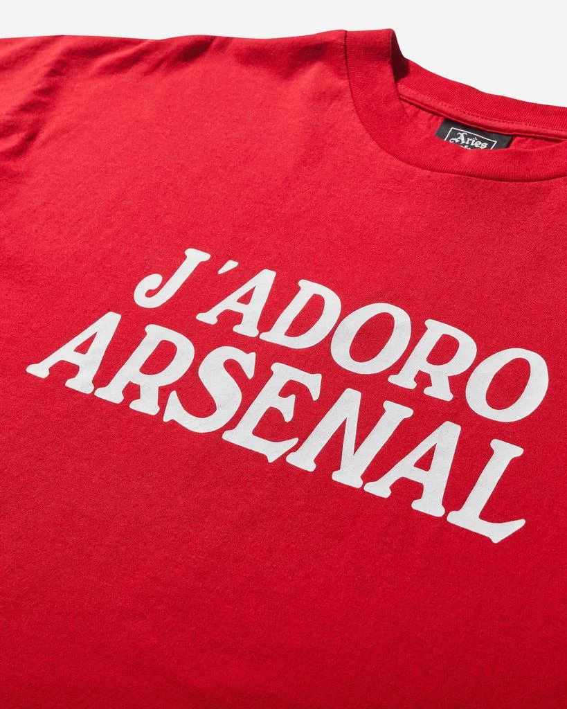 Aries Men's Arsenal J'Adoro T-Shirt Red 3