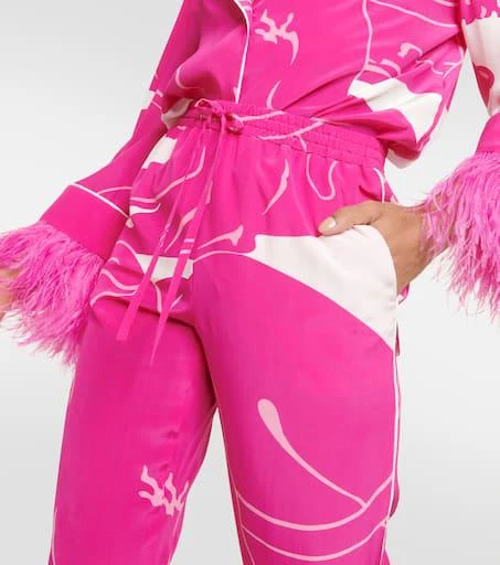 Valentino Panther crêpe de chine pants 4