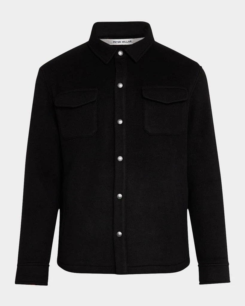 Peter Millar Men's Crown Flex Wool Fleece Shirt Jacket 1