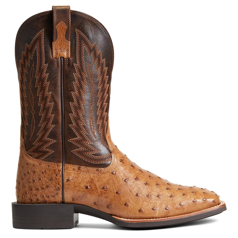 Ariat Quantum Primo Ostrich Embroidered Square Toe Cowboy Boots 1