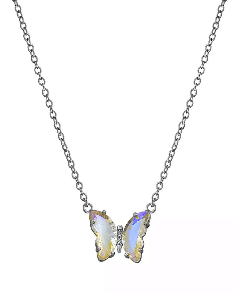 Macy's Women's Crystal Butterfly Necklace