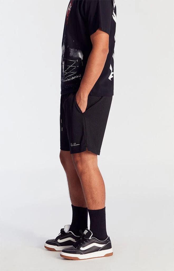 PacSun Black Mesh Basketball Shorts 3