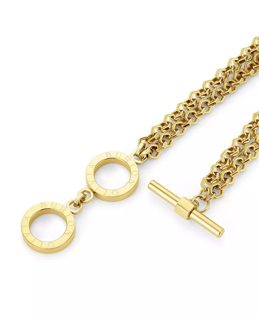 Olivia Burton Women
s Honeycomb Toggle Gold Plated Bracelet 3