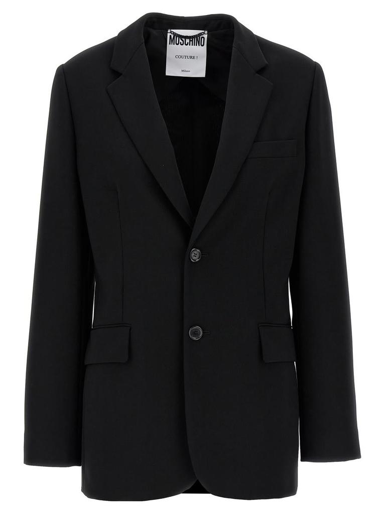 ジャケット Moschino Single-breasted martingale blazer Moschino Moschino Single-Breasted Martingale Blazer - Suits