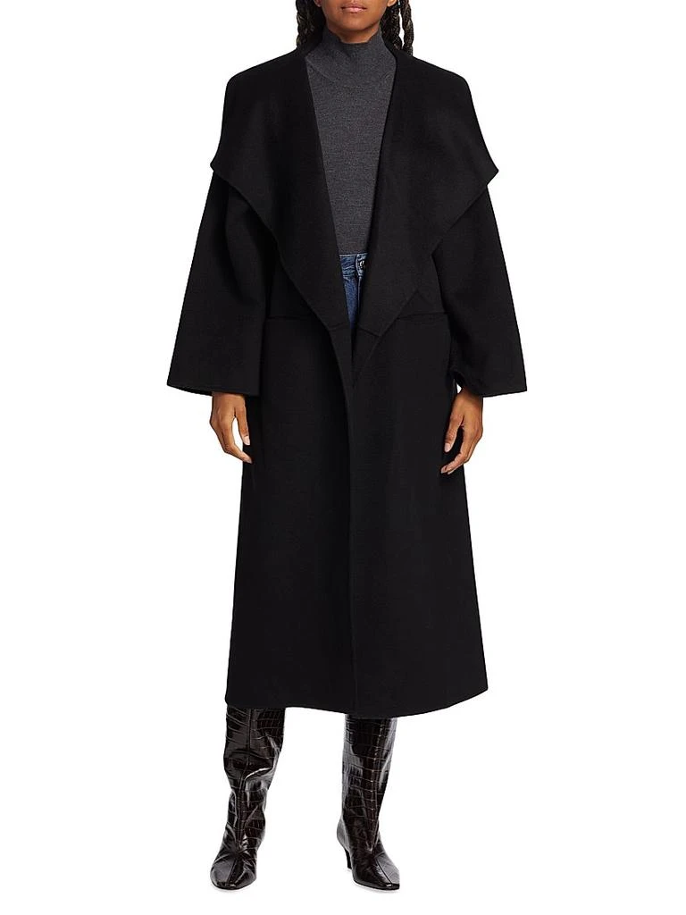 Totême Open-Front Wool Coat 3
