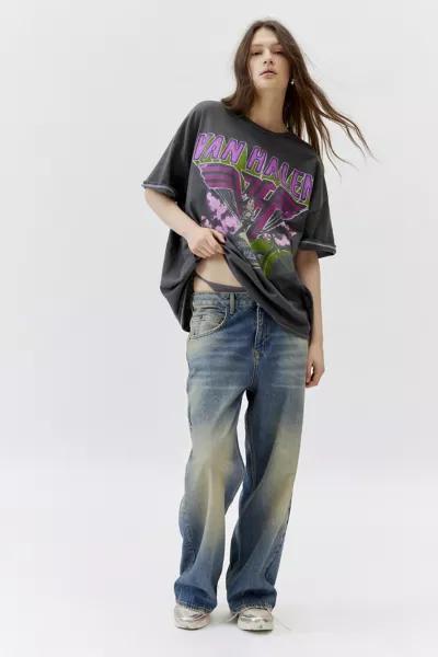 Urban Outfitters Van Halen Motorcycle Washed Oversized Tee