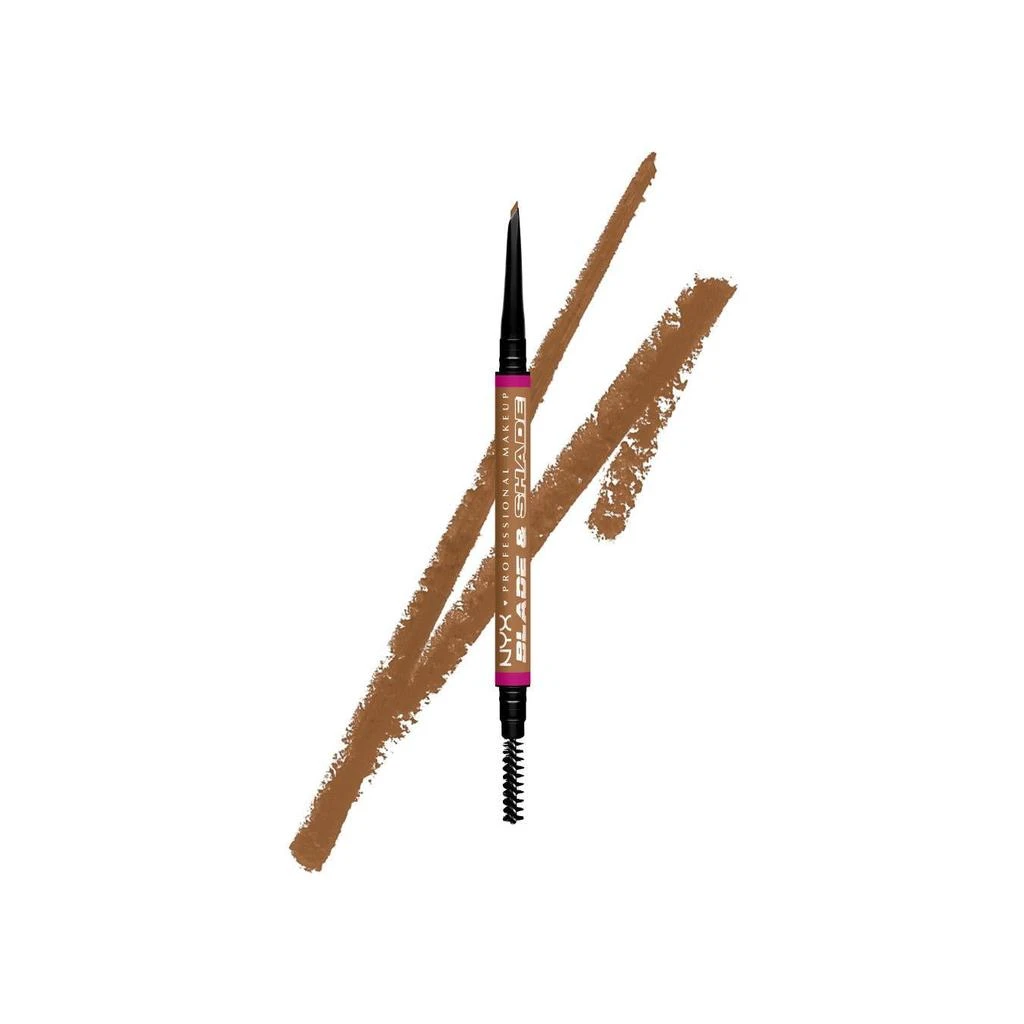 Octopus x Nyx Blade & Shade, Crayon Sourcils Double Embout, Tenue Jusqu'À 16H, Ash Blonde 12