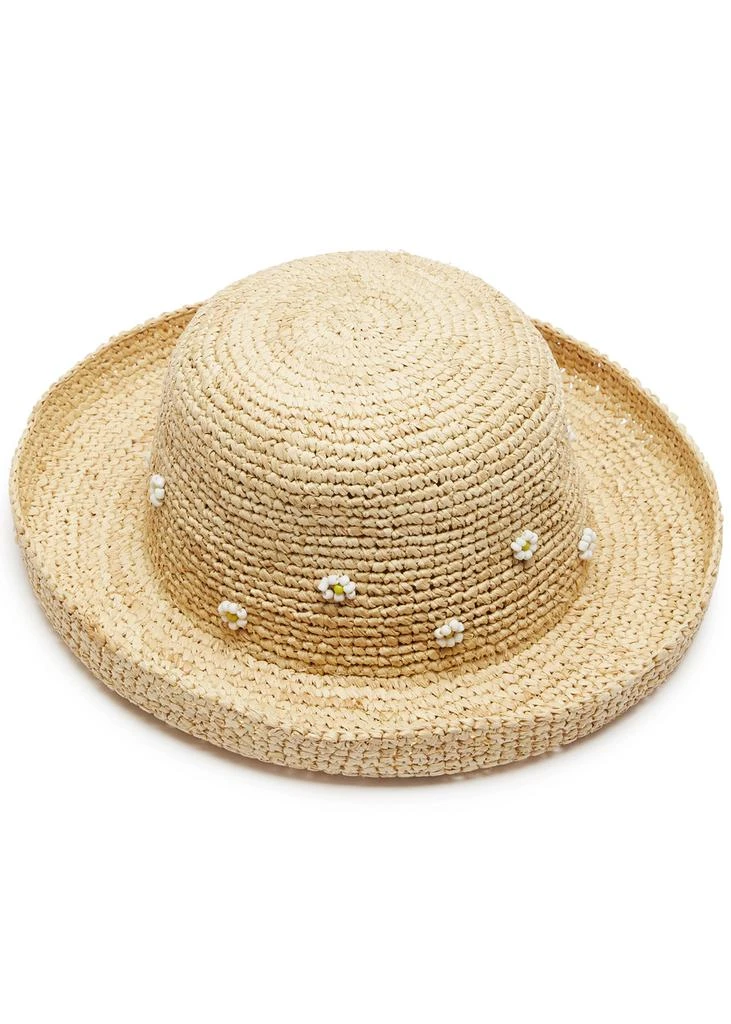 Lack of Color Daisy Cruiser embellished raffia hat  3