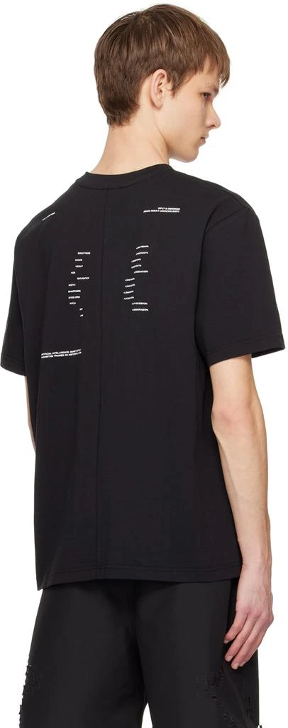 HELIOT EMIL Black AI Generated T-Shirt 3