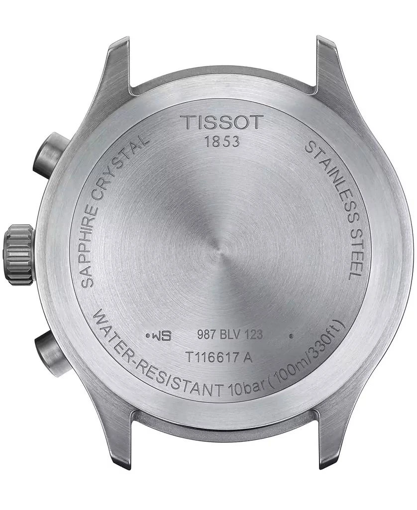 Tissot Men's Swiss Chronograph XL Vintage Brown Leather Strap Watch 45mm 3
