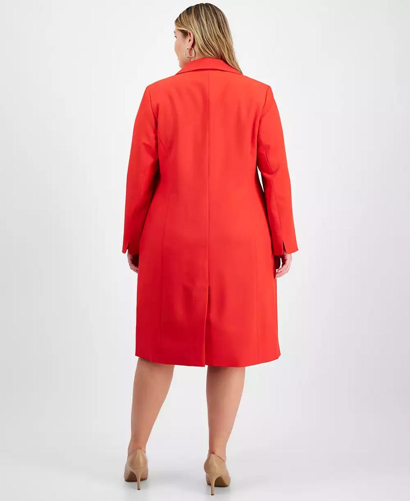 Le Suit Plus Size Elongated Blazer Dress Suit