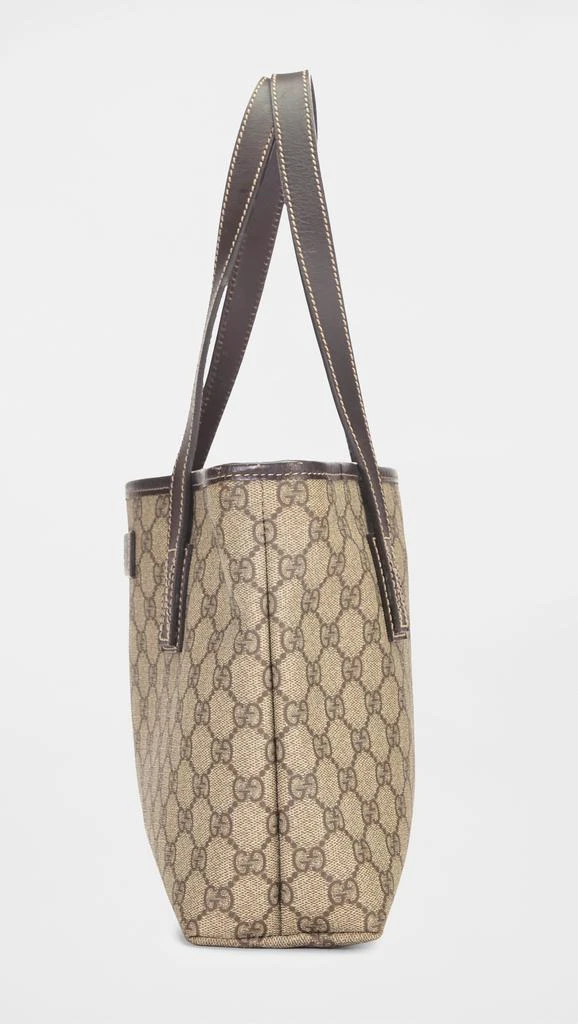 What Goes Around Comes Around Gucci Brown Coated Canvas Supreme Tote 3