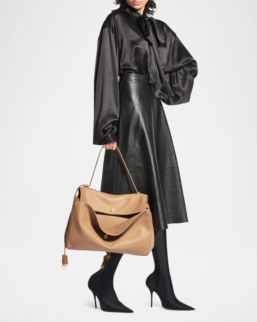 Balenciaga Rodeo Large Leather Satchel Bag 5