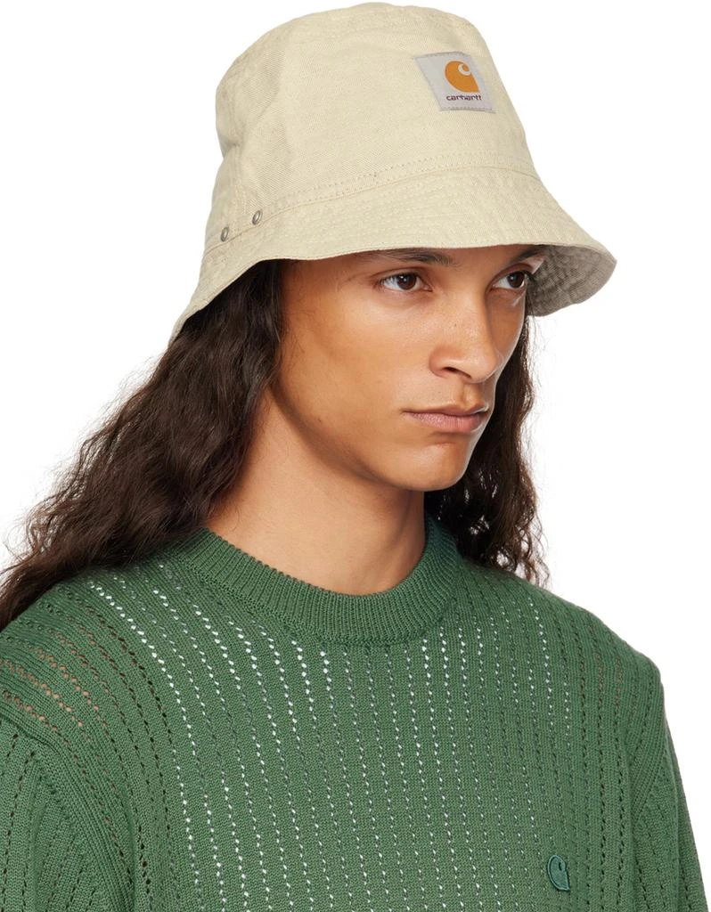 Carhartt WIP Beige Walter Linen Bucket Hat 2