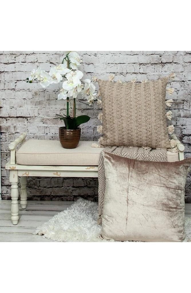 Parkland Caroline Transitional Beige Throw Pillow 2