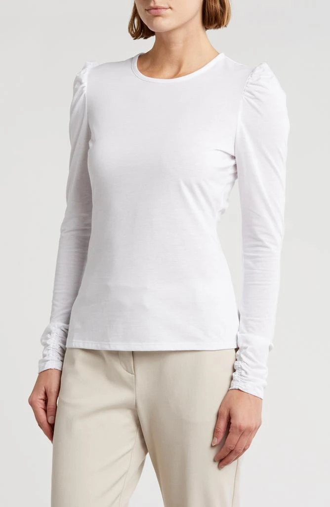 Rebecca Taylor Ruched Long Sleeve Top 1