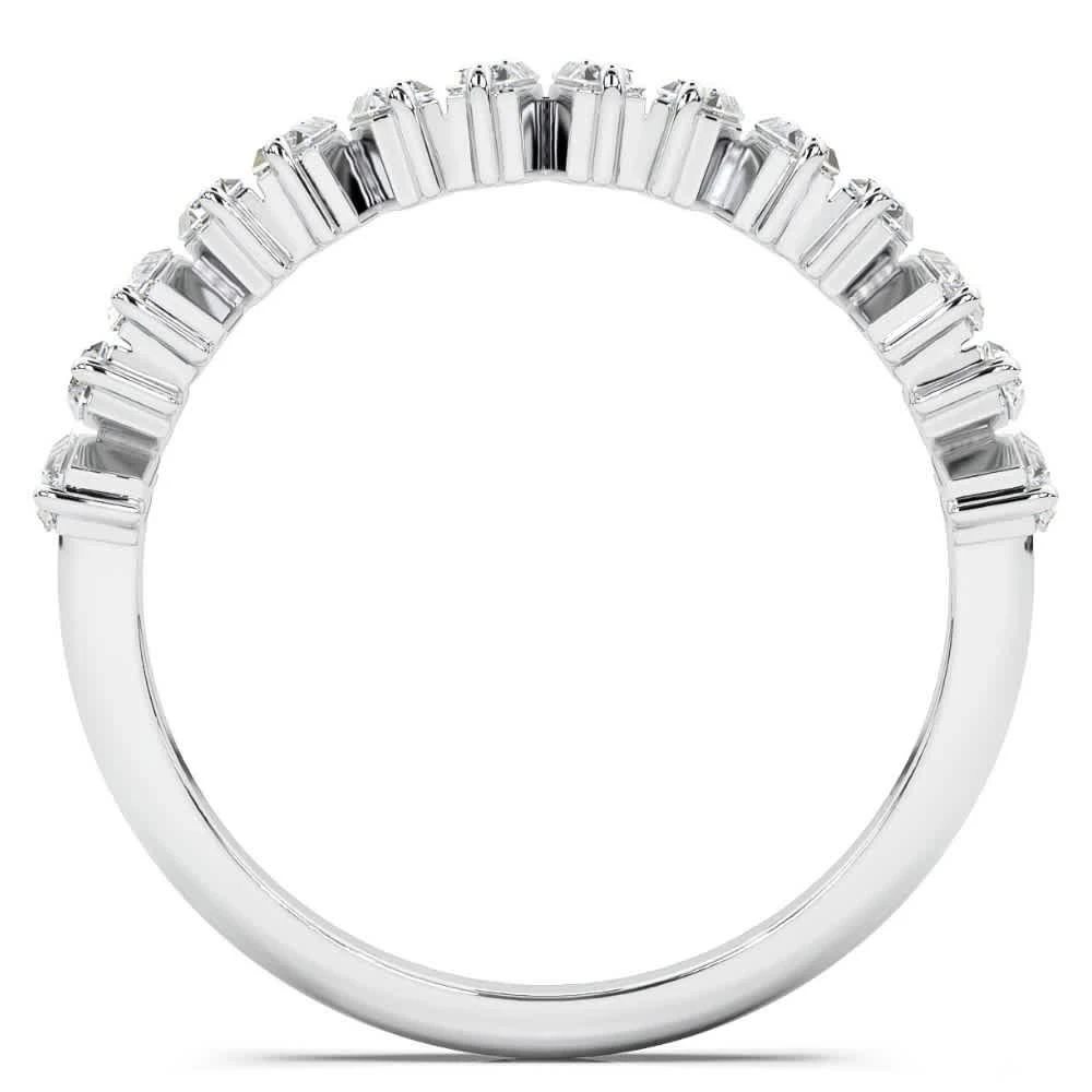 Pompeii3 1/2Ct Baguette Designed Anniversary Band 14k Gold Lab Grown 3