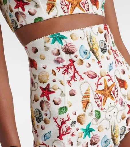 Dolce 
Gabbana Capri printed high-rise shorts 4