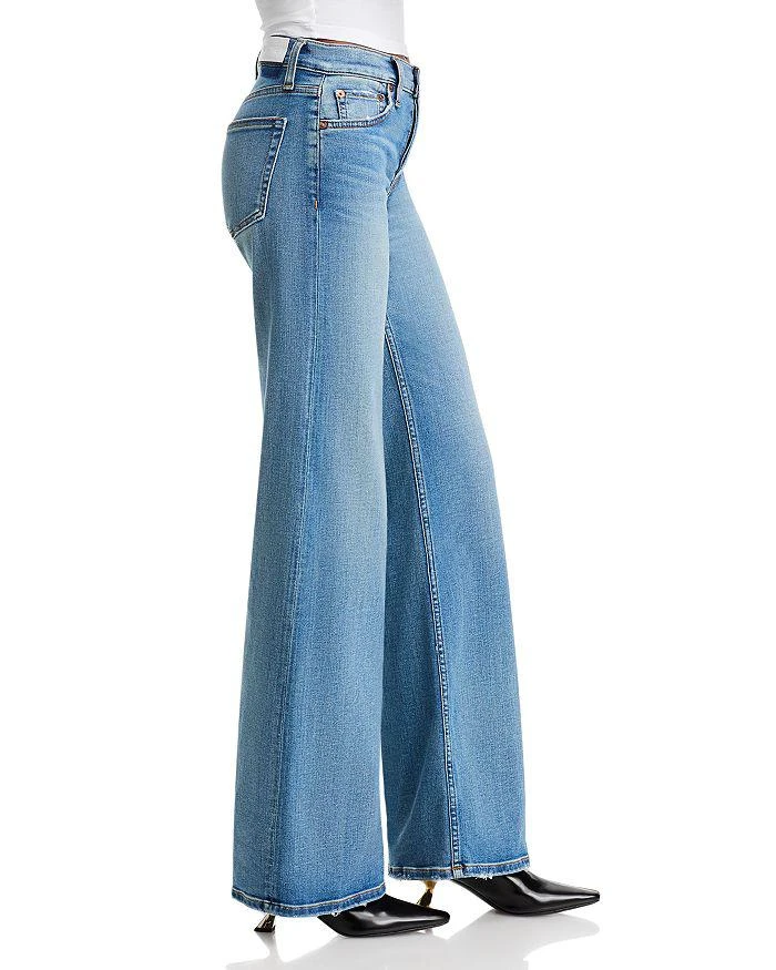 Re/Done Mid Rise Wide Leg Jeans in Blasted 4