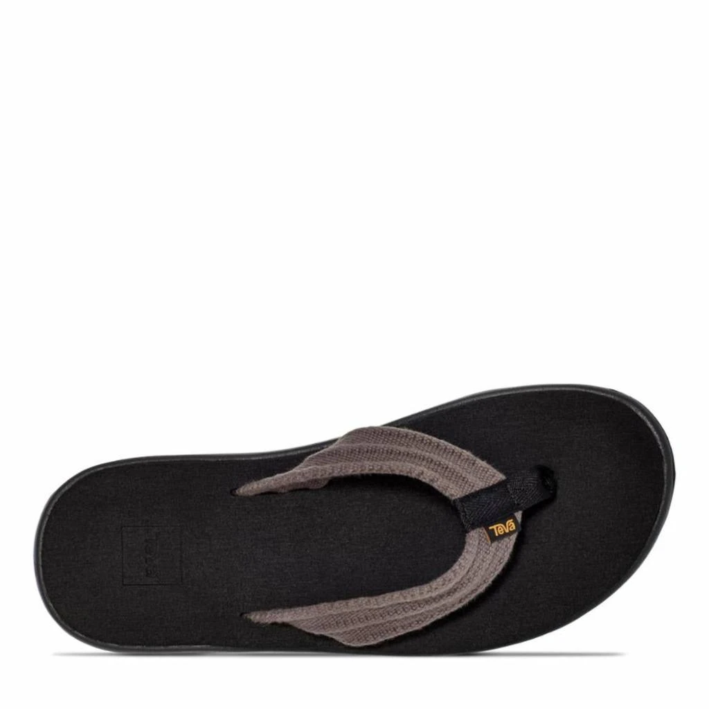 Teva Men's Voya Canvas Flip Flops In Drizzle 2
