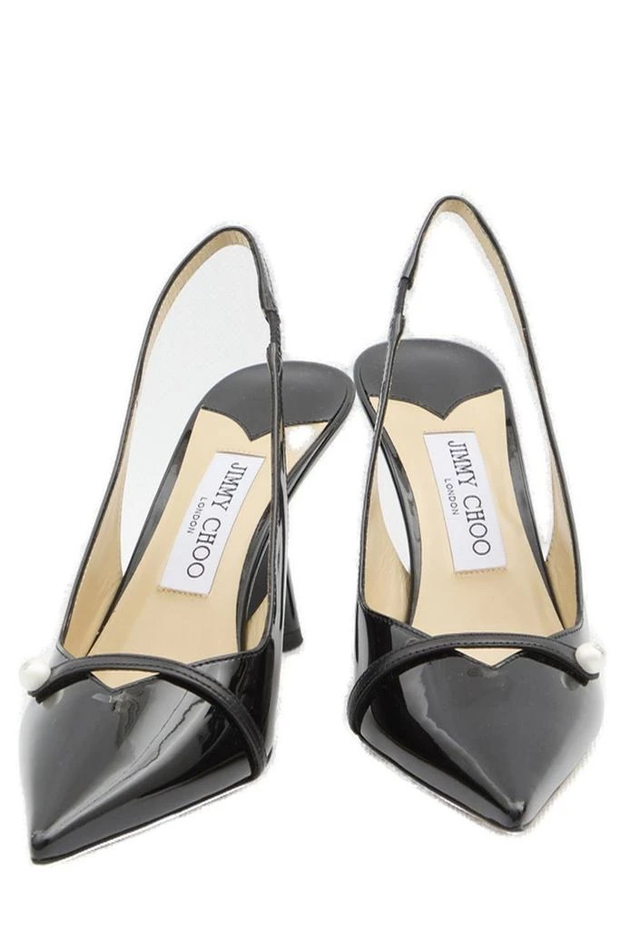 Jimmy Choo Jimmy Choo Amita 85 Pointed Toe Slingback Pumps 4
