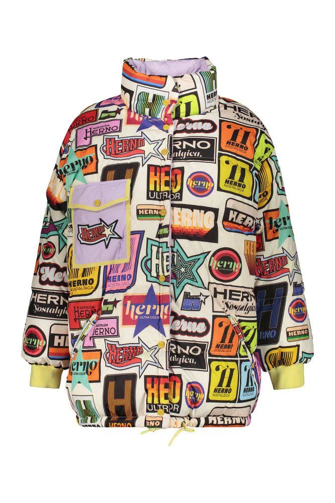 Herno Herno Reversible Logo-Print Puffer Coat