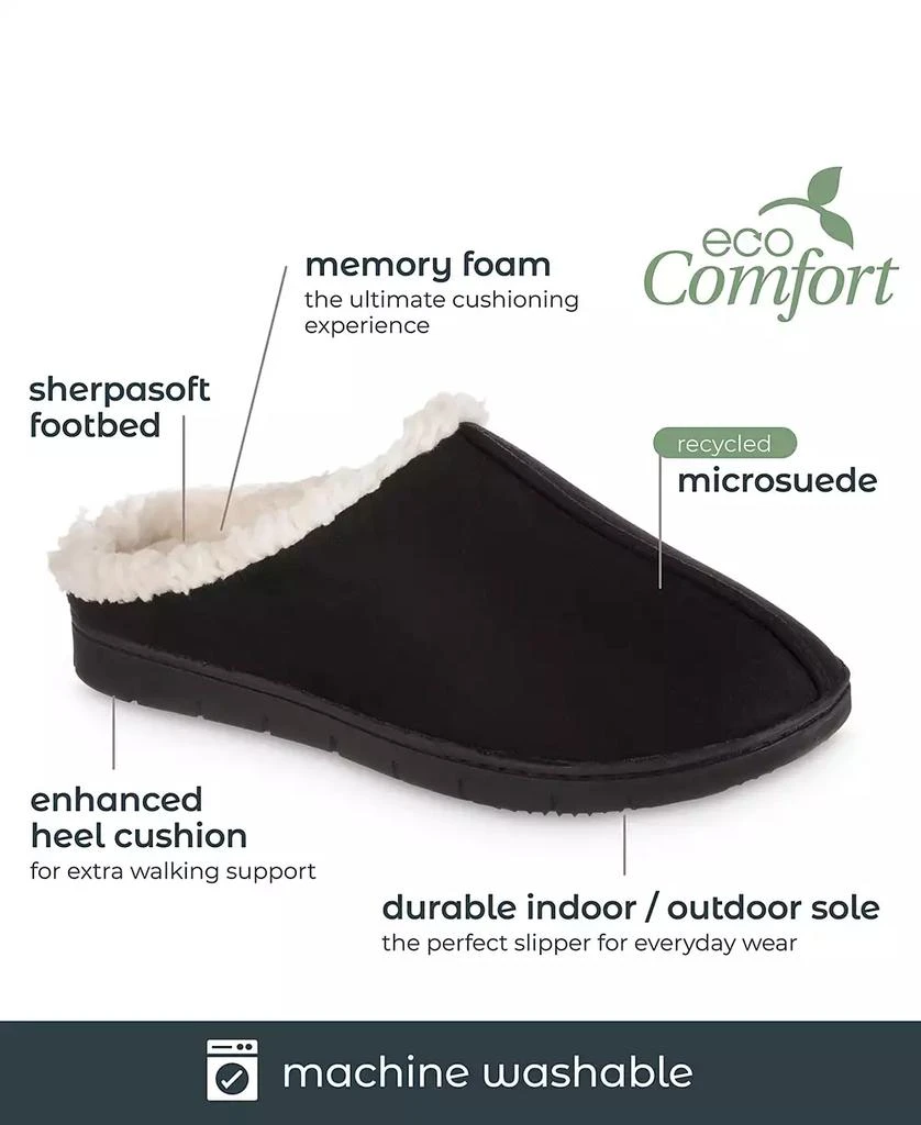 Isotoner Signature Women's Microsuede Rory hoodback Comfort Slippers 6