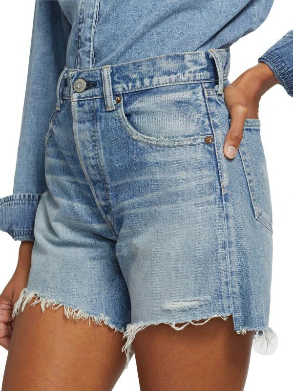 MOUSSY VINTAGE Graterford Distressed Denim Shorts 4