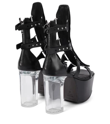 Rick Owens Leather platform sandals 3