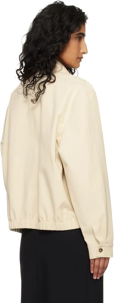 Loulou de Saison Beige Drew Cotton Gabardine Windbreaker Jacket 3