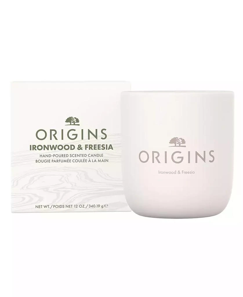 Origins Limited Edition Ironwood and Freesia Hand-Poured Scented Candle, 10 oz.