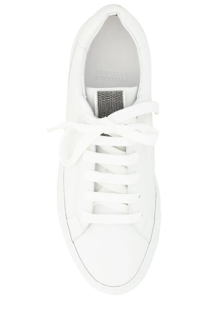 Brunello Cucinelli Brunello Cucinelli Monili-Detailed Lace-Up Sneakers 4