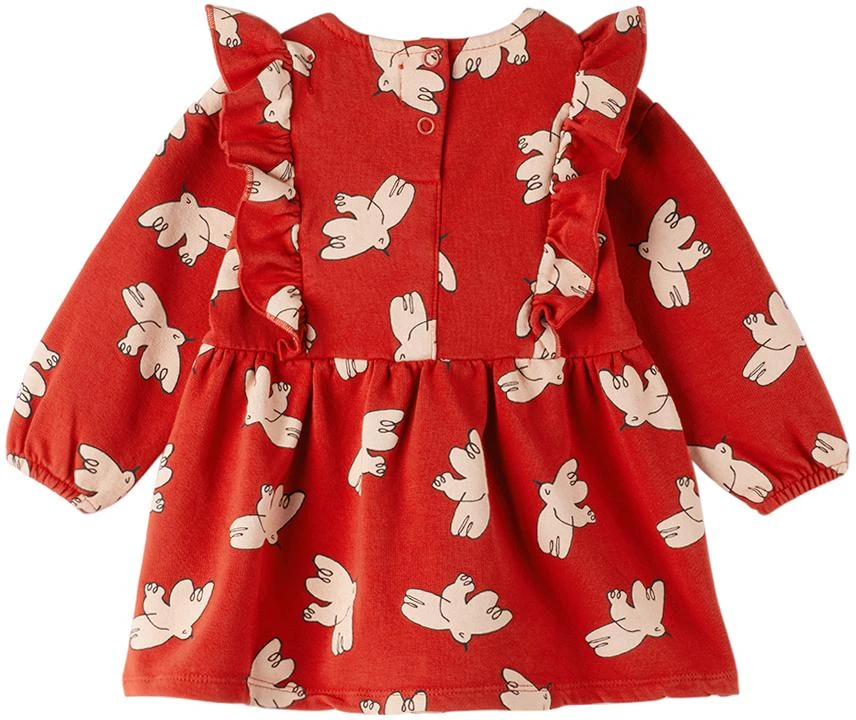 BOBO CHOSES Baby Red Freedom Bird Dress 2