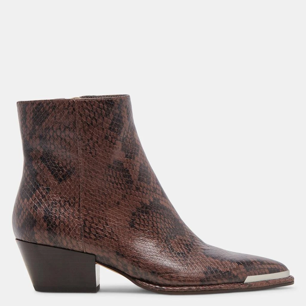 Dolce Vita Nonah Booties Java Snake Embossed 1