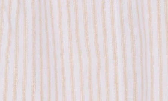 Caslon Stripe Drawstring Linen Blend Shorts 4