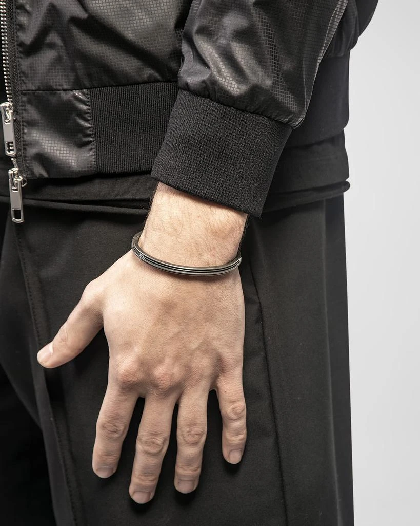 Marco Dal Maso Men
s Enameled Sterling Silver Bangle Bracelet 2