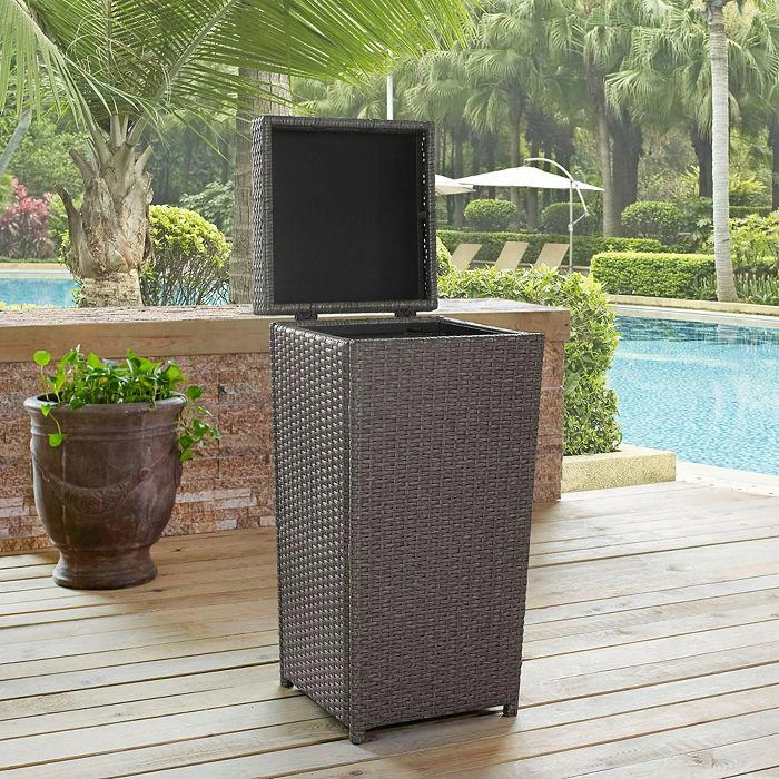 Sparrow & Wren Sparrow & Wren Avalon Outdoor Wicker Trash Bin 3