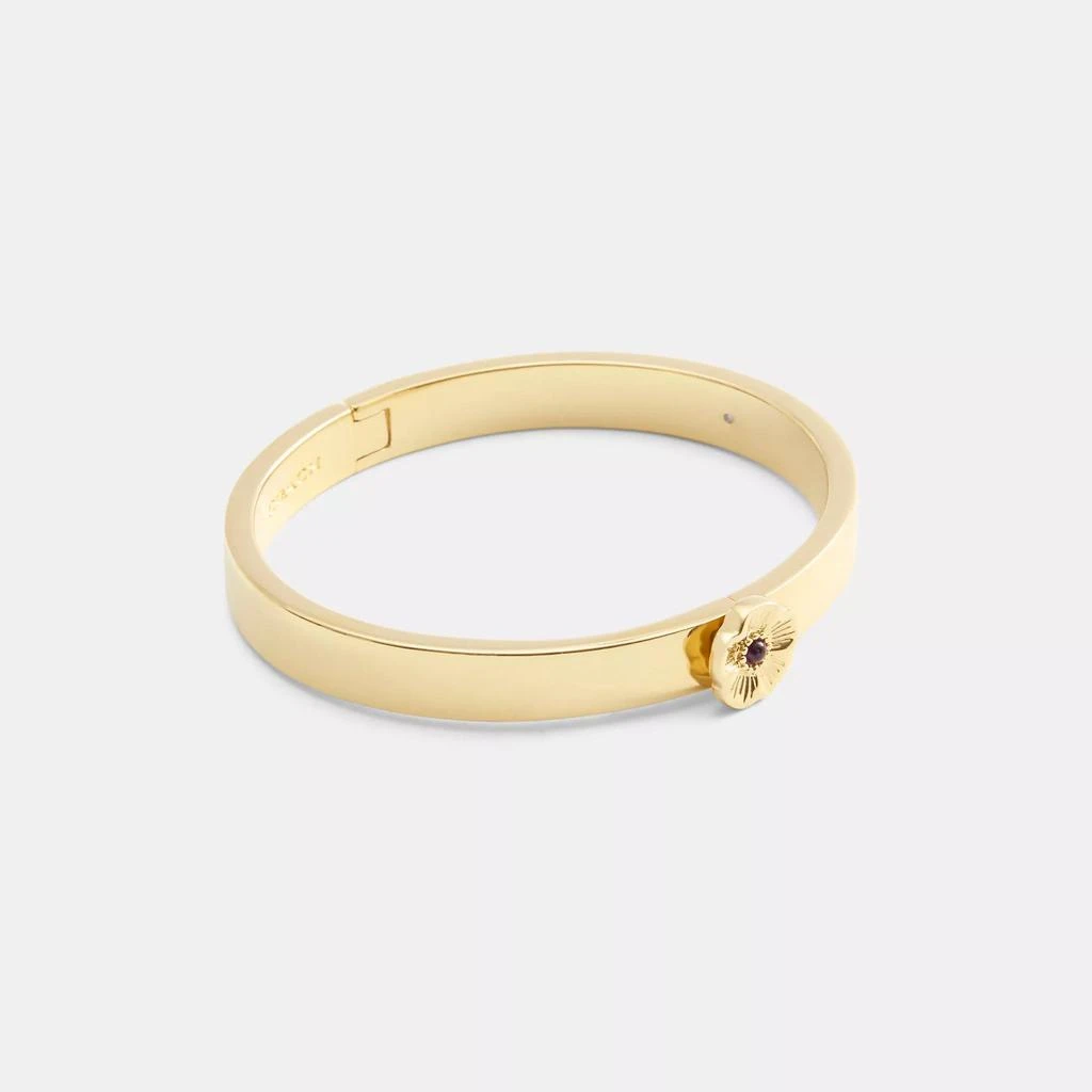 Coach Tea Rose Hinged Bangle 1